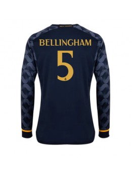 Real Madrid Jude Bellingham #5 Replika Borta Kläder 2023-24 Långärmad
